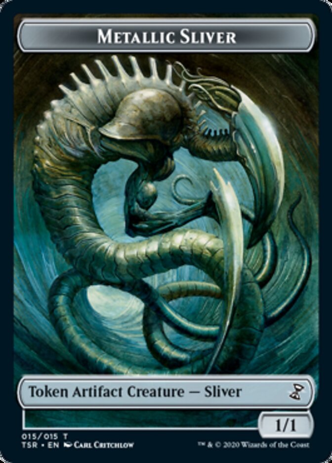 Metallic Sliver Token [Time Spiral Remastered Tokens] | Shuffle n Cut Hobbies & Games