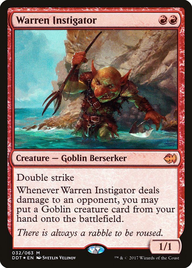 Warren Instigator [Duel Decks: Merfolk vs. Goblins] | Shuffle n Cut Hobbies & Games