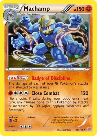 Machamp (49/101) (Cosmos Holo) [Black & White: Plasma Blast] | Shuffle n Cut Hobbies & Games