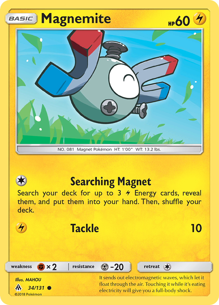 Magnemite (34/131) [Sun & Moon: Forbidden Light] | Shuffle n Cut Hobbies & Games