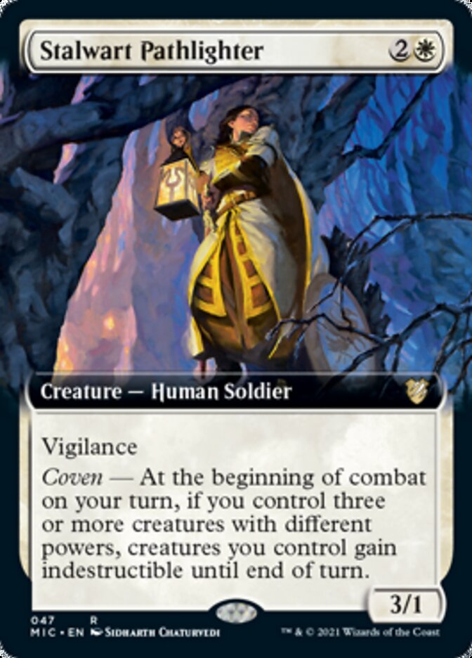 Stalwart Pathlighter (Extended Art) [Innistrad: Midnight Hunt Commander] | Shuffle n Cut Hobbies & Games