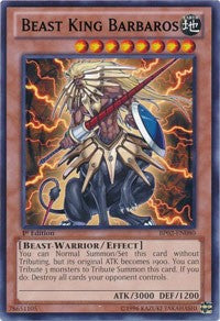 Beast King Barbaros [BP02-EN080] Rare | Shuffle n Cut Hobbies & Games