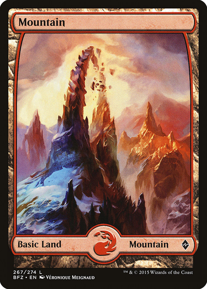 Mountain (267) (Full Art) [Battle for Zendikar] | Shuffle n Cut Hobbies & Games