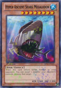 Hyper-Ancient Shark Megalodon [BP02-EN121] Mosaic Rare | Shuffle n Cut Hobbies & Games