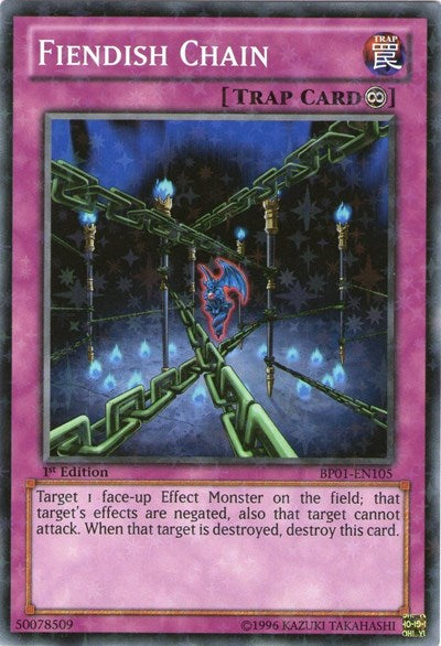 Fiendish Chain [BP01-EN105] Starfoil Rare | Shuffle n Cut Hobbies & Games