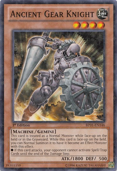 Ancient Gear Knight [BP01-EN146] Starfoil Rare | Shuffle n Cut Hobbies & Games