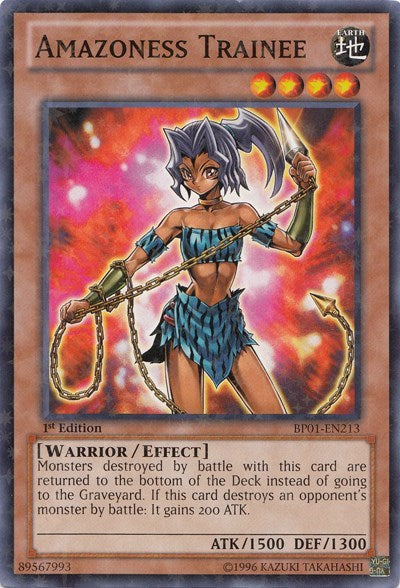 Amazoness Trainee [BP01-EN213] Starfoil Rare | Shuffle n Cut Hobbies & Games