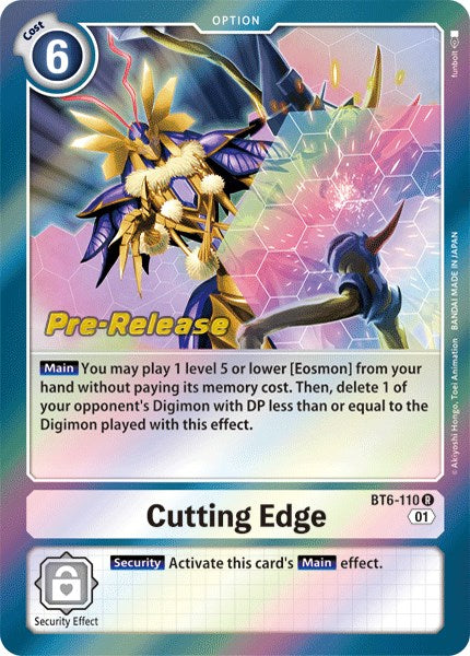 Cutting Edge [BT6-110] [Double Diamond Pre-Release Cards] | Shuffle n Cut Hobbies & Games