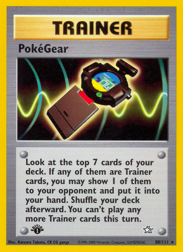 PokeGear (88/111) [Neo Genesis 1st Edition] | Shuffle n Cut Hobbies & Games