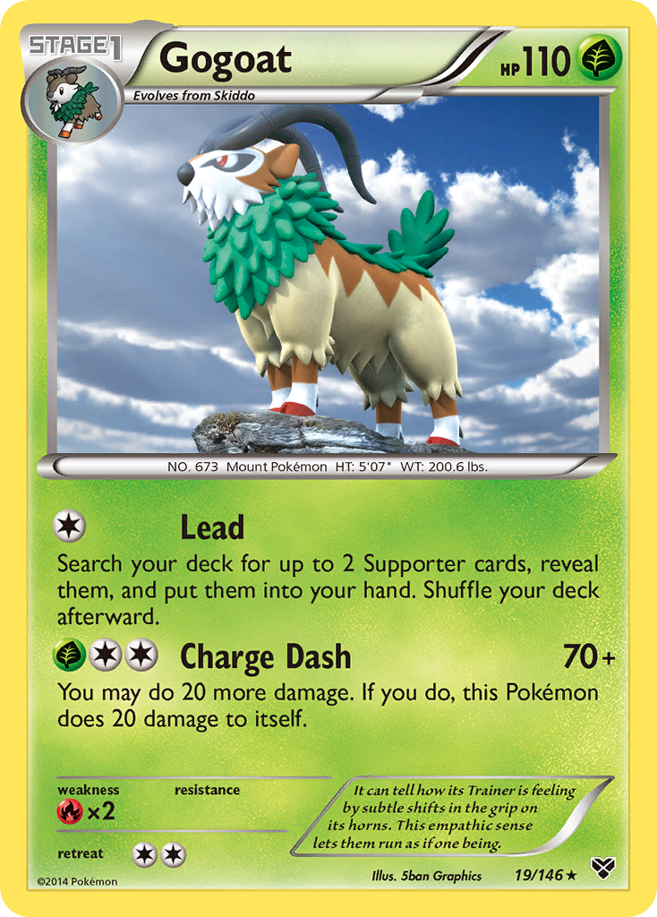 Gogoat (19/146) [XY: Base Set] | Shuffle n Cut Hobbies & Games