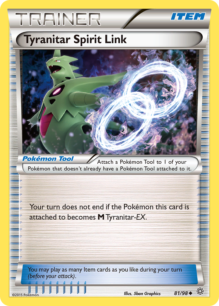 Tyranitar Spirit Link (81/98) [XY: Ancient Origins] | Shuffle n Cut Hobbies & Games