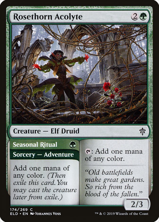 Rosethorn Acolyte // Seasonal Ritual [Throne of Eldraine] | Shuffle n Cut Hobbies & Games