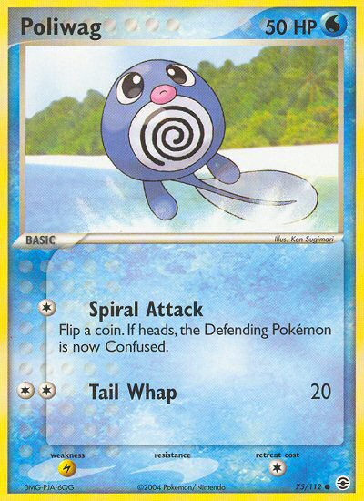 Poliwag (75/112) [EX: FireRed & LeafGreen] | Shuffle n Cut Hobbies & Games