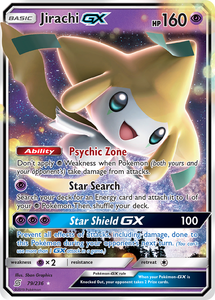 Jirachi GX (79/236) [Sun & Moon: Unified Minds] | Shuffle n Cut Hobbies & Games