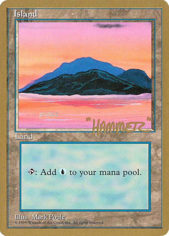 Island (shr369) (Shawn "Hammer" Regnier) [Pro Tour Collector Set] | Shuffle n Cut Hobbies & Games