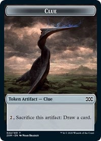 Clue // Wurm (030) Double-Sided Token [Double Masters Tokens] | Shuffle n Cut Hobbies & Games