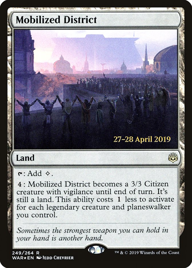 Mobilized District [War of the Spark Prerelease Promos] | Shuffle n Cut Hobbies & Games