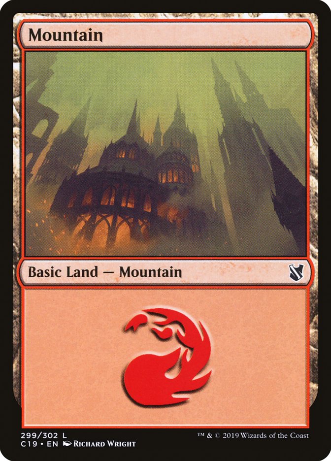 Mountain (299) [Commander 2019] | Shuffle n Cut Hobbies & Games