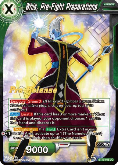 Whis, Pre-Fight Preparations (BT16-048) [Realm of the Gods Prerelease Promos] | Shuffle n Cut Hobbies & Games