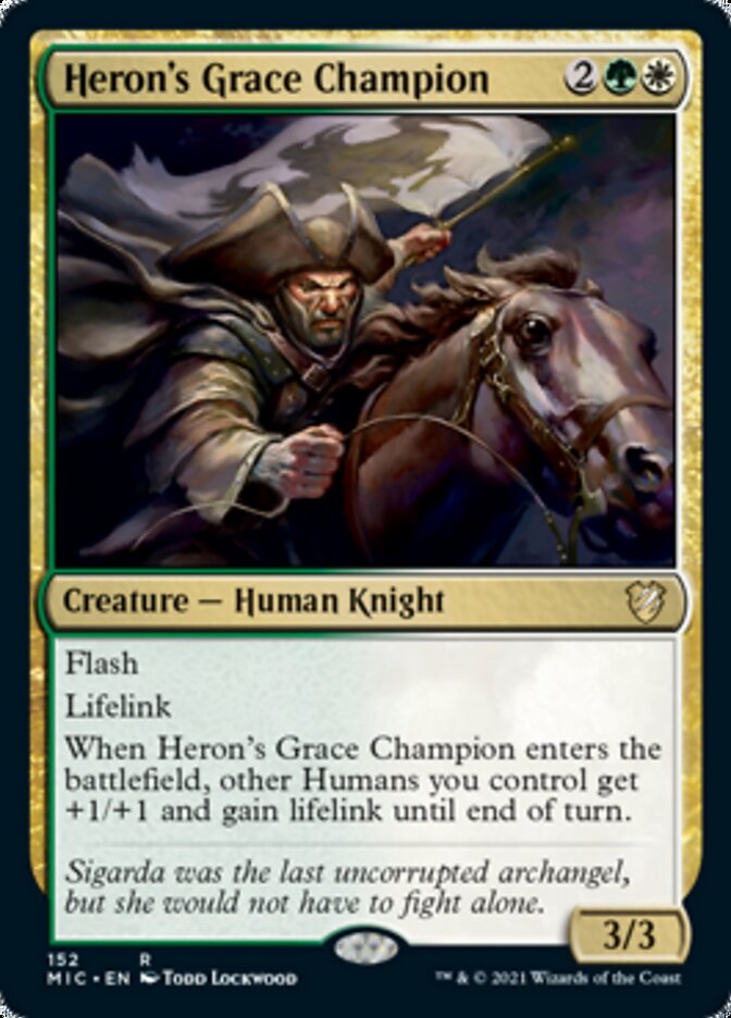 Heron's Grace Champion [Innistrad: Midnight Hunt Commander] | Shuffle n Cut Hobbies & Games