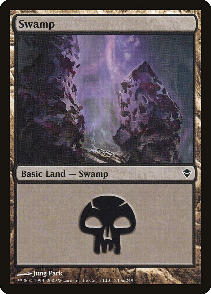 Swamp (239a) [Zendikar] | Shuffle n Cut Hobbies & Games