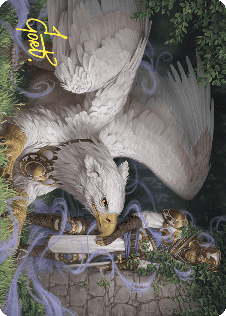 Dutiful Griffin Art Card (Gold-Stamped Signature) [Wilds of Eldraine Art Series] | Shuffle n Cut Hobbies & Games