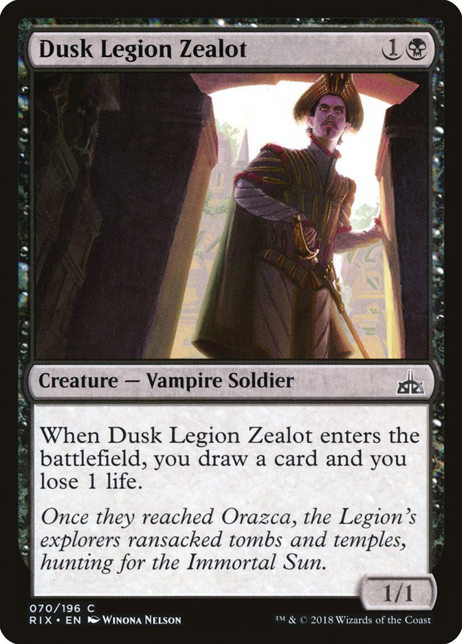 Dusk Legion Zealot [Rivals of Ixalan] | Shuffle n Cut Hobbies & Games