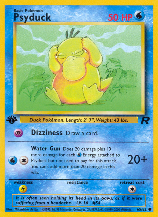 Psyduck (65/82) [Team Rocket 1st Edition] | Shuffle n Cut Hobbies & Games