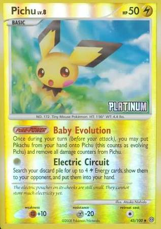 Pichu (45/100) [Burger King Promos: 2009 Collection] | Shuffle n Cut Hobbies & Games