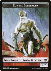 Elf Warrior // Zombie Berserker Double-Sided Token [Kaldheim Tokens] | Shuffle n Cut Hobbies & Games