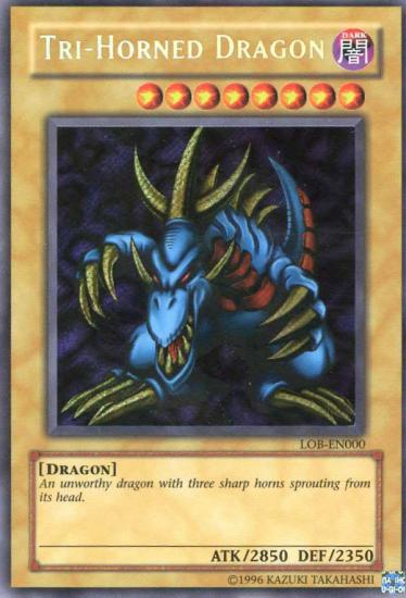 Tri-Horned Dragon [LOB-EN000] Secret Rare | Shuffle n Cut Hobbies & Games