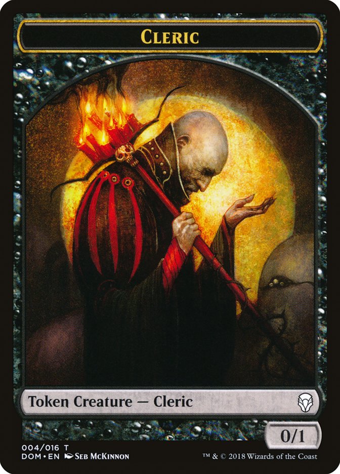 Cleric Token [Dominaria Tokens] | Shuffle n Cut Hobbies & Games