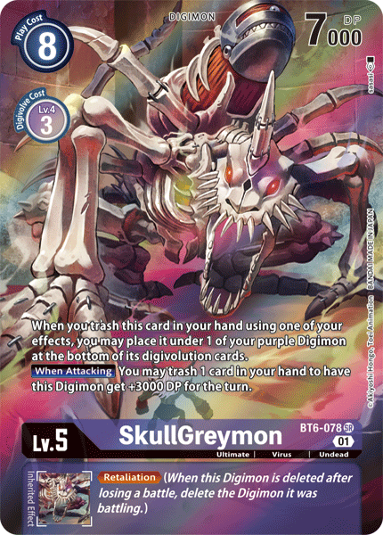 SkullGreymon [BT6-078] (Alternate Art) [Double Diamond] | Shuffle n Cut Hobbies & Games