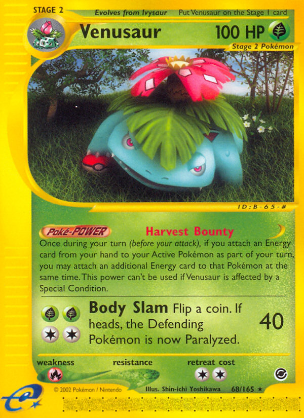 Venusaur (68/165) [Expedition: Base Set] | Shuffle n Cut Hobbies & Games