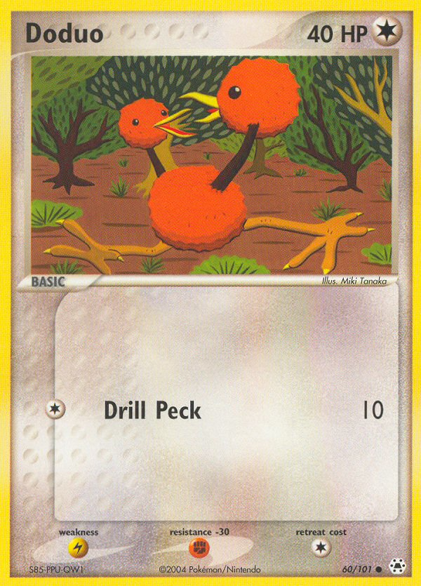 Doduo (60/101) [EX: Hidden Legends] | Shuffle n Cut Hobbies & Games