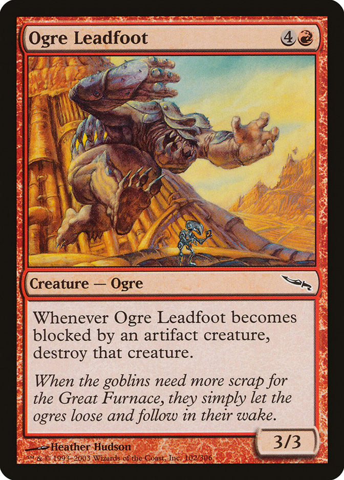 Ogre Leadfoot [Mirrodin] | Shuffle n Cut Hobbies & Games