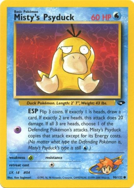 Misty's Psyduck (90/132) [Gym Challenge Unlimited] | Shuffle n Cut Hobbies & Games