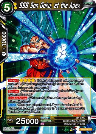 SSB Son Goku, at the Apex (Starter Deck - The Crimson Saiyan) (SD5-03) [Colossal Warfare] | Shuffle n Cut Hobbies & Games