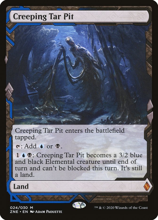 Creeping Tar Pit (Expeditions) [Zendikar Rising Expeditions] | Shuffle n Cut Hobbies & Games