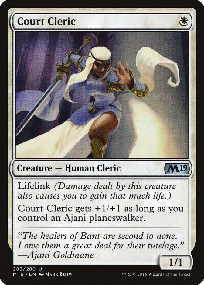 Court Cleric [Core Set 2019] | Shuffle n Cut Hobbies & Games