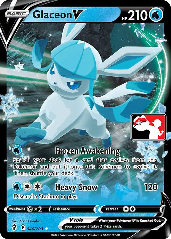 Glaceon V (040/203) [Prize Pack Series One] | Shuffle n Cut Hobbies & Games