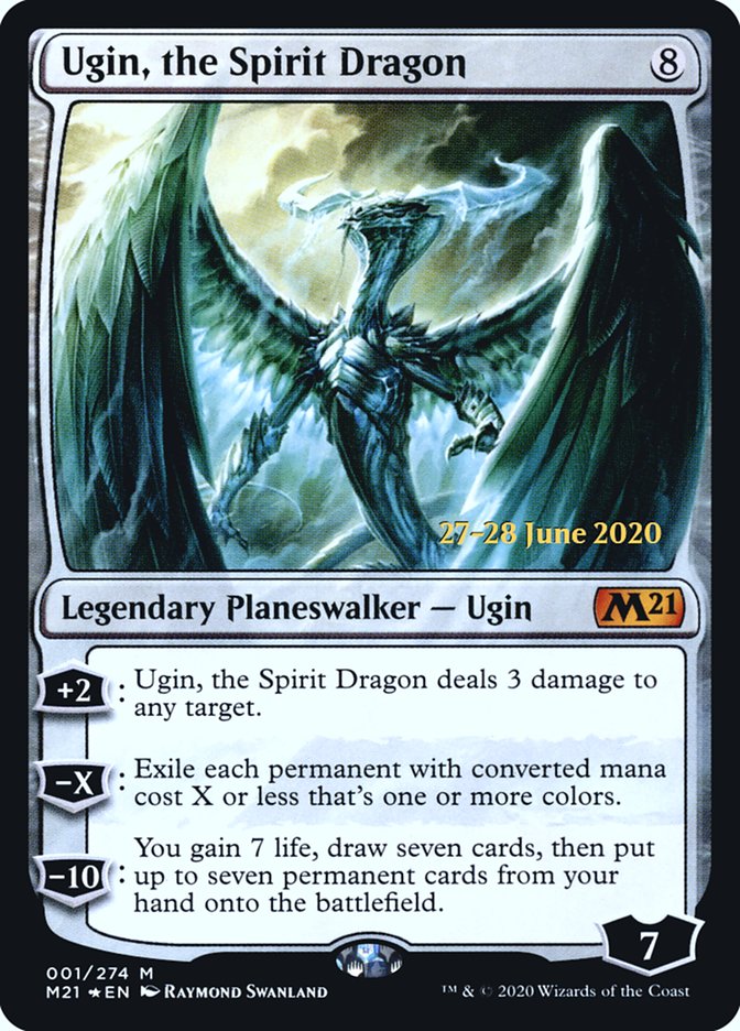 Ugin, the Spirit Dragon [Core Set 2021 Prerelease Promos] | Shuffle n Cut Hobbies & Games