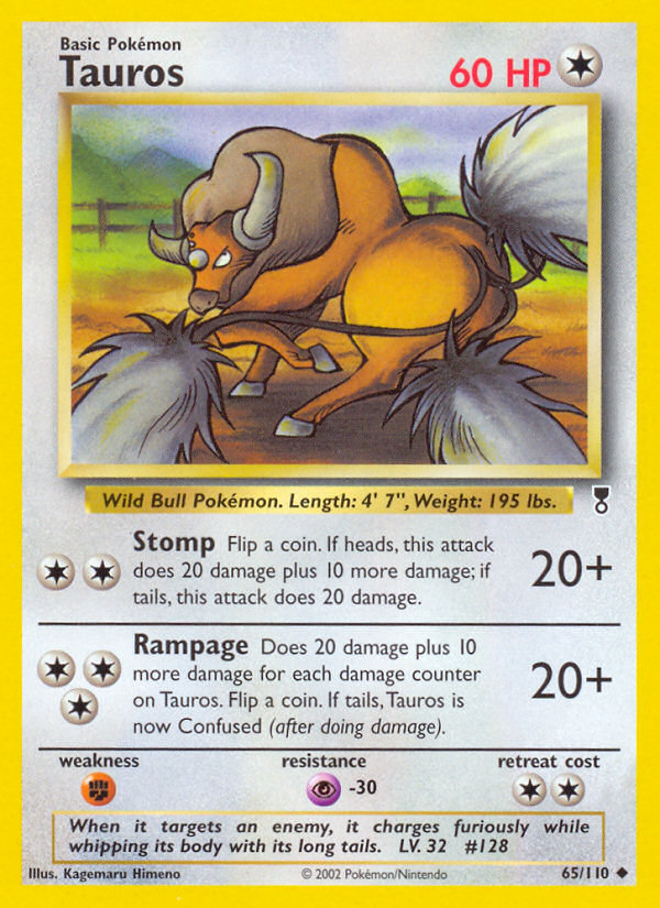 Tauros (65/110) [Legendary Collection] | Shuffle n Cut Hobbies & Games