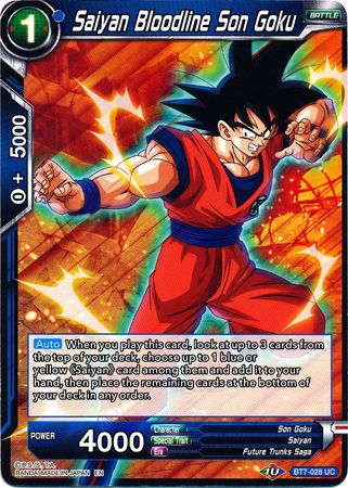 Saiyan Bloodline Son Goku [BT7-028] | Shuffle n Cut Hobbies & Games