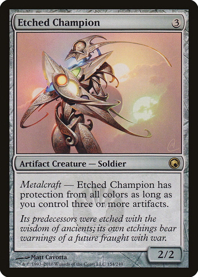 Etched Champion [Scars of Mirrodin] | Shuffle n Cut Hobbies & Games