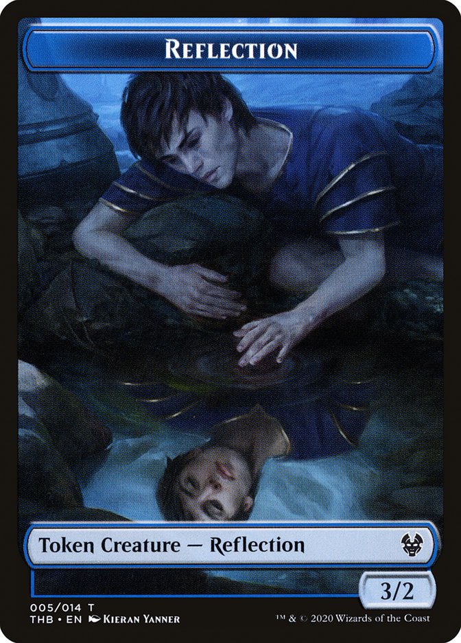 Human Soldier // Reflection Double-Sided Token [Theros Beyond Death Tokens] | Shuffle n Cut Hobbies & Games