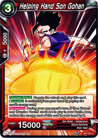 Helping Hand Son Gohan [BT7-007] | Shuffle n Cut Hobbies & Games