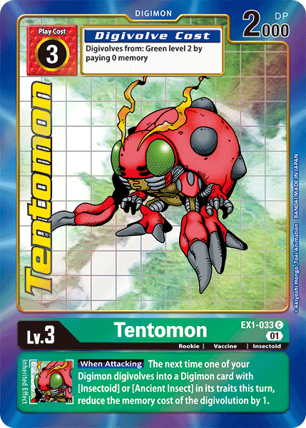 Tentomon [EX1-033] (Alternate Art) [Classic Collection] | Shuffle n Cut Hobbies & Games