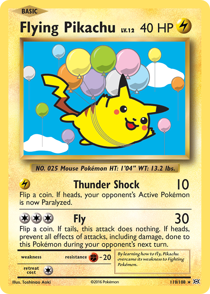 Flying Pikachu (110/108) [XY: Evolutions] | Shuffle n Cut Hobbies & Games