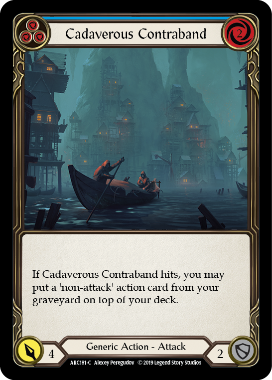 Cadaverous Contraband (Blue) [ARC181-C] 1st Edition Normal | Shuffle n Cut Hobbies & Games